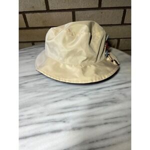Hawkins Country Collection Beige Burgundy Bucket Hat Classic Headwear 57cm
